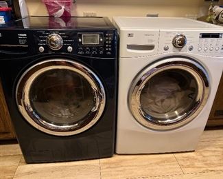 LG Washers and dryer
Washers (white and blue)
Dryer (white)