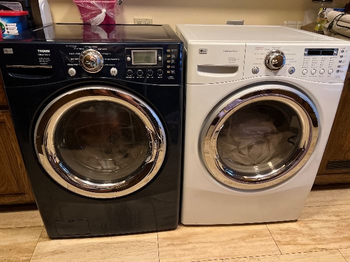 LG Washers and dryer 
Washers (white and blue)
Dryer (white)