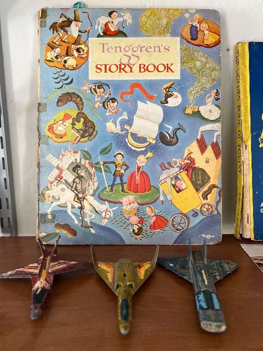 Antique children’s book and toys 