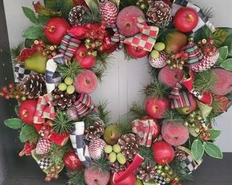 Mackenzie Childs Christmas Wreath