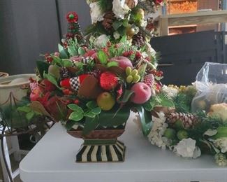 Mackenzie Childs Christmas centerpiece 