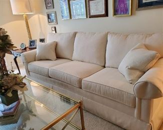 Another quality Eathan Allen Cream colored couch 