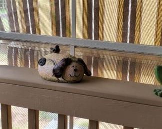 Outdoor decor, Bunny, Dog & Frog