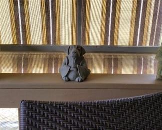 Outdoor Decor, Pog, Mediating dog and gnome