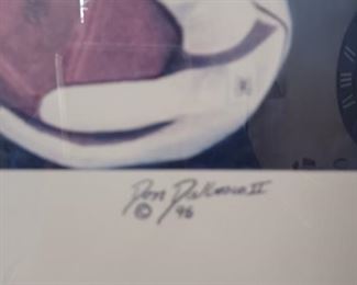 Signed, numbered print of Tony Dorsett 