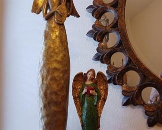 Wooden carved angels 