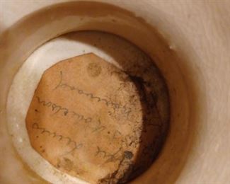 Writing on bottom of Japanese Vase 