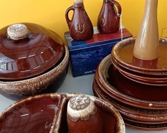 Vintage Brown stone dishes