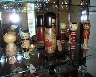 Japanese kokeshi dolls