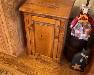 . . . a cabinet to keep your trash can hidden