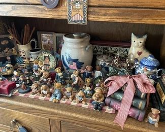 . . . more Cherished Teddies and Boyd's Bears