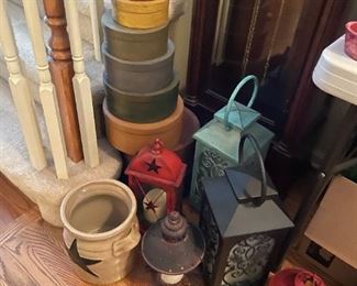 . . . nice box collection and lanterns
