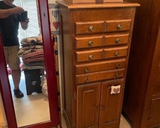 . . . jewelry armoire -- only one on left is available