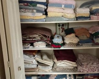. . . lots of linens