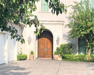 The front door will be your entrance.