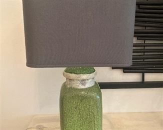 One of two matching lamps