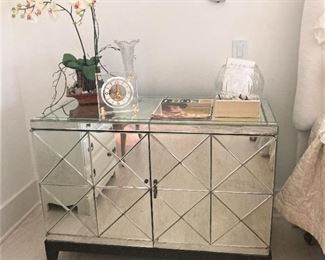 Mirrored side table (This one is "as is.")