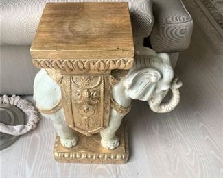 Elephant plant holder/small side table