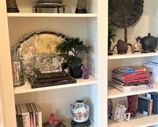 Shelves full of décor 