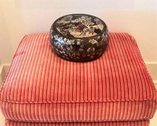 One of several ottomans