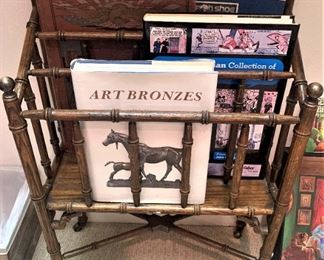 Bamboo magazine rack