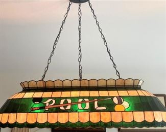 Pool table light fixture