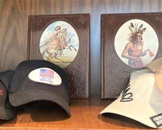 Caps include a Korean War veteran cap.