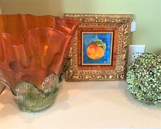 Small framed oil by Peaches Brookshire