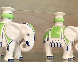 Elephant candleholders