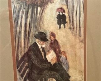 Art by Barbara A Wood (From Columbus, Ohio, Barbara Wood is a painter of modernist figures, especially females, and genre scenes, and for much of her subject matters, draws on her own life of raising three children.)