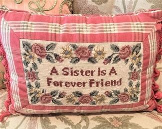"A sister is a forever friend."