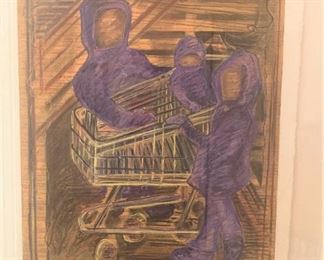 More framed art  -  "Family Car"