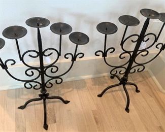 Black candelabras 