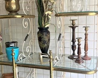 One of several baker's racks