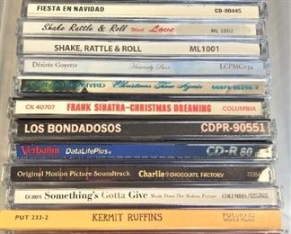 Some of the many CD's 