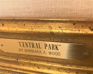 "Central Park" by Barbara A. Wood