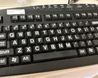 Large print keyboard