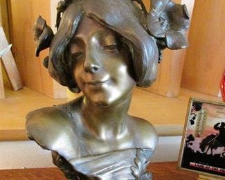 Julien Causse "Florean June" bronze bust