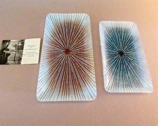 Maurice Heaton signed trays