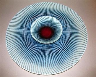 Maurice Heaton signed platter & bowl