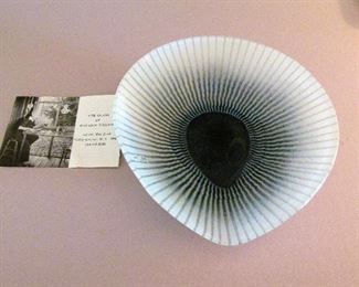 Maurice Heaton signed teardrop bowl