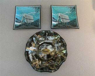 Vintage 1960s landmark trays