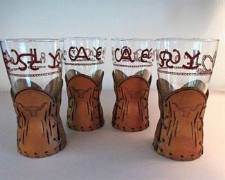 Libby Bamco western glasses with leather holders