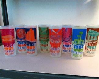 Complete set of 1964-1965 NY World's Fair glasses