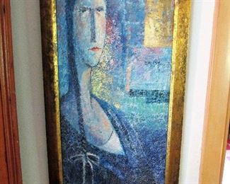 Striking oil painting by unknown artist