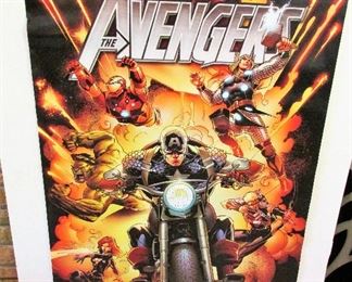 Rare Harley Davidson Avengers poster