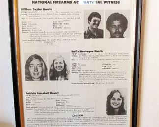 FBI Patty Hearst wanted poster
