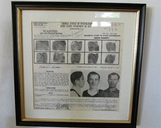 Notorious bank robber William F Sutton FBI wanted poster