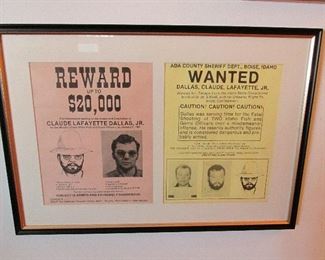 Divisive folk Hero Claude Lafayette wanted poster