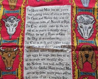 Dozens of vintage kitchen towels